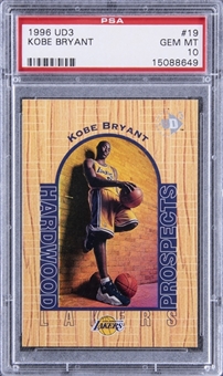1996-97 Upper Deck UD3 #19 Kobe Bryant Hardwood Prospects - PSA GEM MT 10